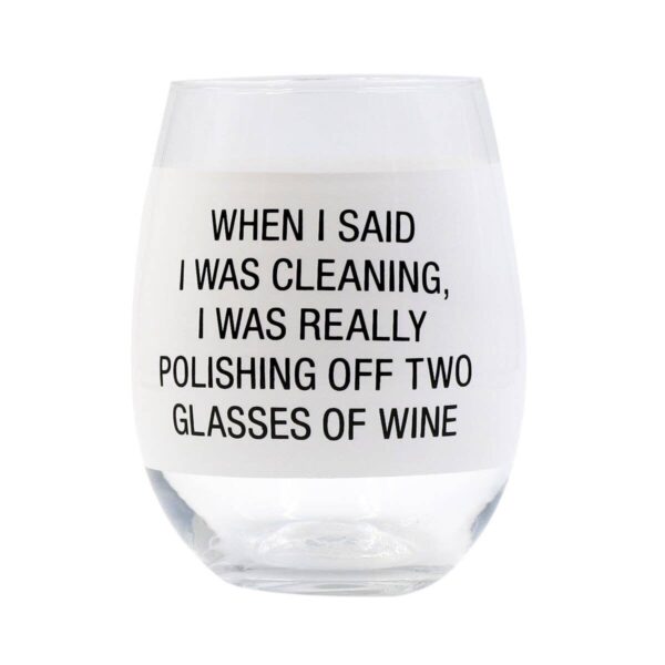 Polishing Off Wine Glass
