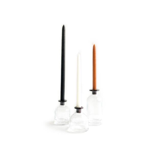 Glass Tapered Candle Holders