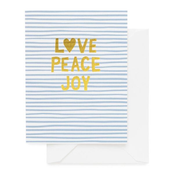 Love Peace Joy Card