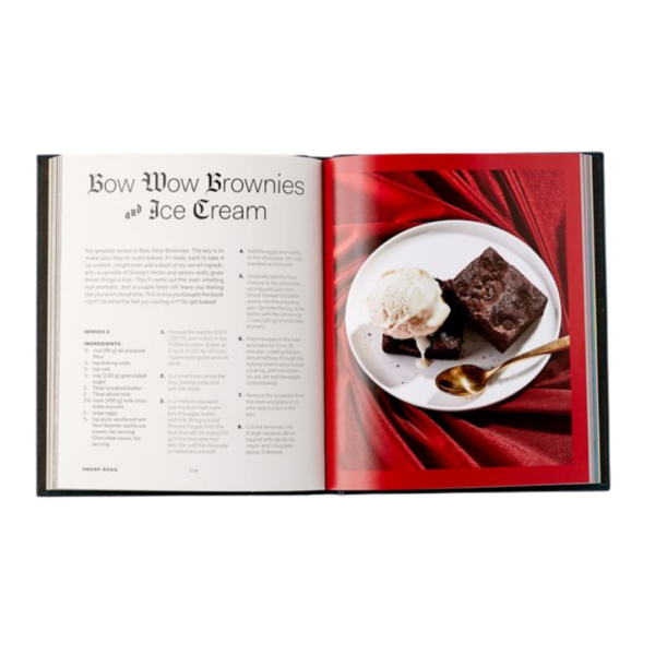 Snoop Dogg Cookbook Brownies & Ice Cream Spread