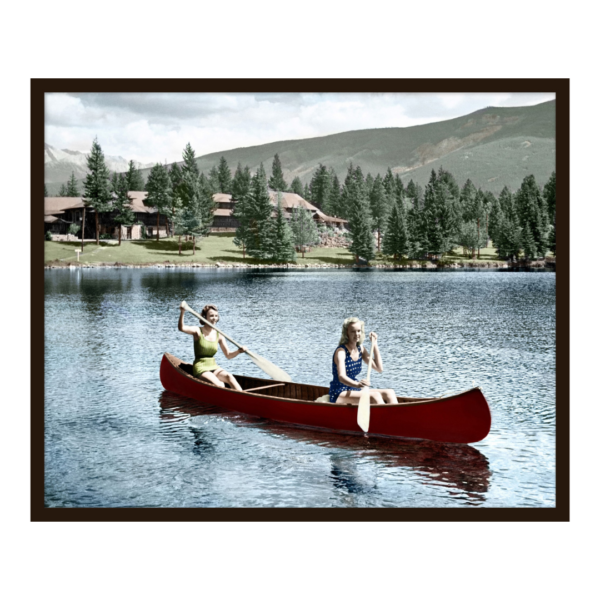 Canoeing at the Lodge Artwork