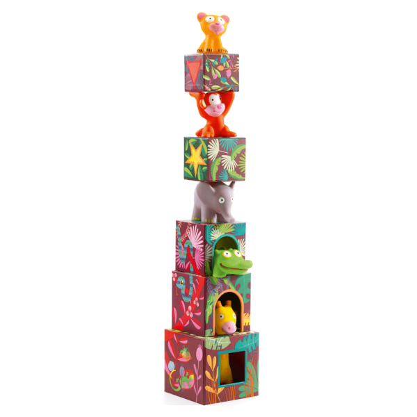 Maxi Topanijungle Blocks & Animals Tower
