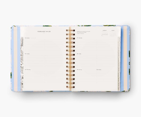 2022 17-Month Rifle Paper Co Planner Week Spread