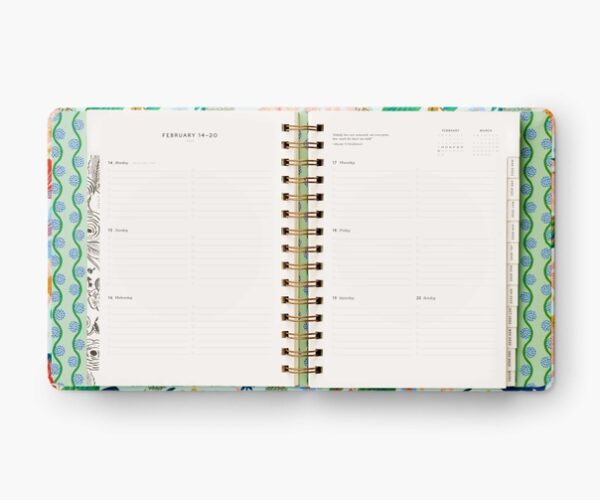 Dovecote 2022 17-Month Rifle Paper Co Planner Week