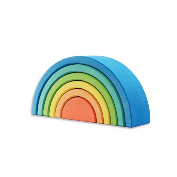 Small Blue 6 Piece Rainbow