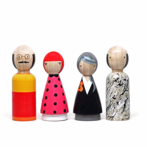 The Modern Artists II Wooden Doll Set