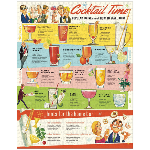 Cocktail Time Vintage Puzzle 1
