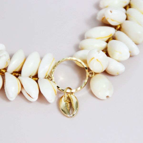Cowrie Shell Necklace Detail