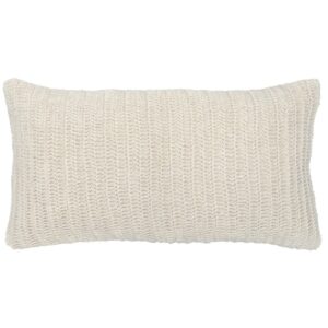 Ivory Linen Knit Pillow 1