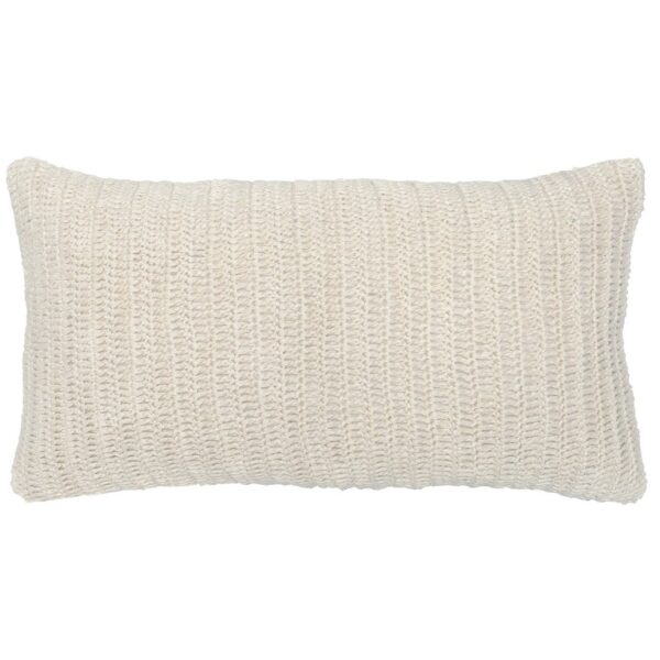 Ivory Linen Knit Pillow 1