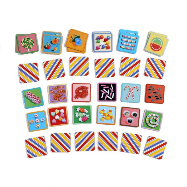 Candy Memory and Matching Little Game Cards