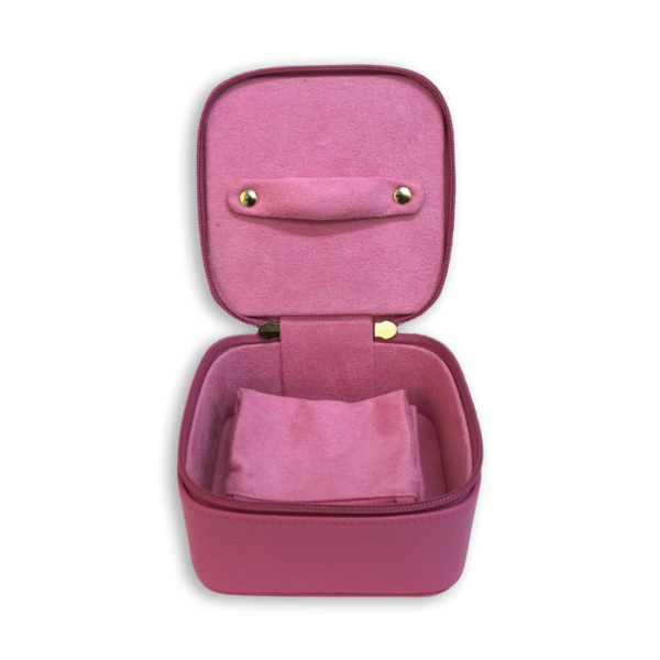 Candy Pink Jewelry Cube Opened