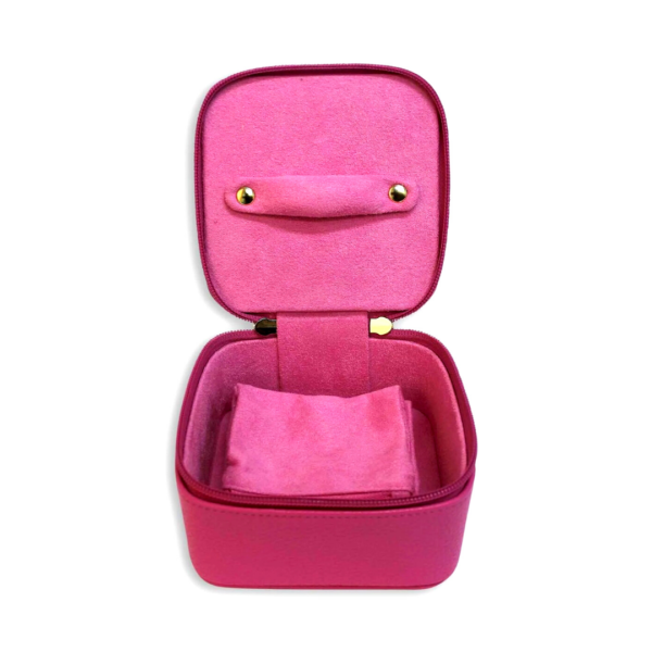 Lipstick Pink Jewelry Cube Opened