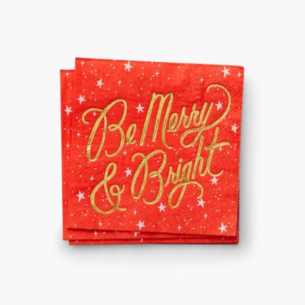 Rifle Paper Co Be Merry Holiday Napkins