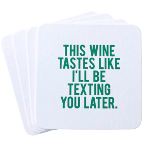 Texting You Later Coaster Set
