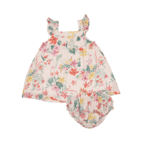 Angel Dear Leilani Floral Sundress and Diaper Cover
