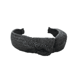 Black Raffia Headband