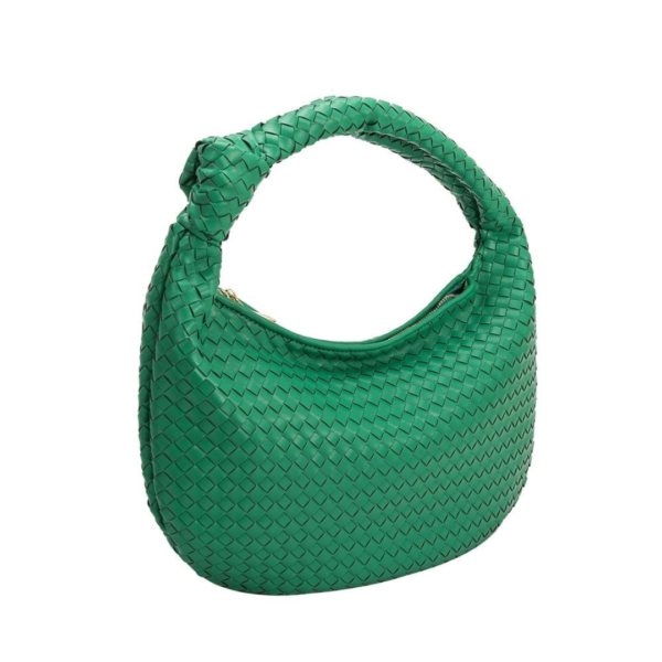 Emerald Woven Shoulder Bag 1