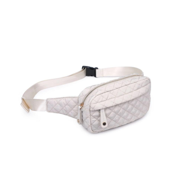 Off White Quilted Fanny Pack Belt Bag 1