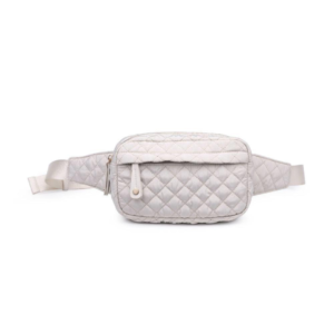 Off White Quilted Fanny Pack Belt Bag