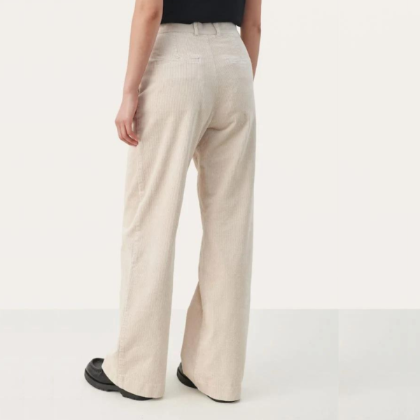 Part Two Clarisse Cream Trousers Back