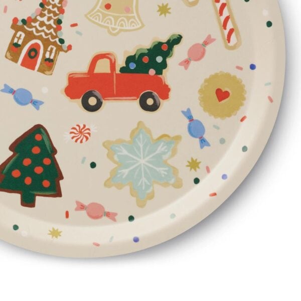 Rifle Paper Co Christmas Cookies Tray Detail