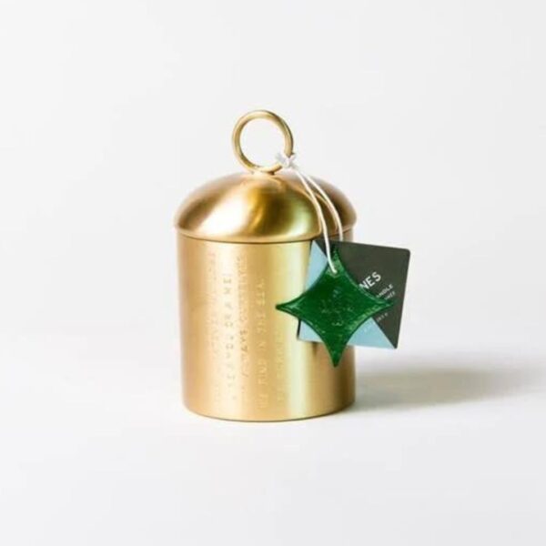 Sea Pines Holiday Brass Candle